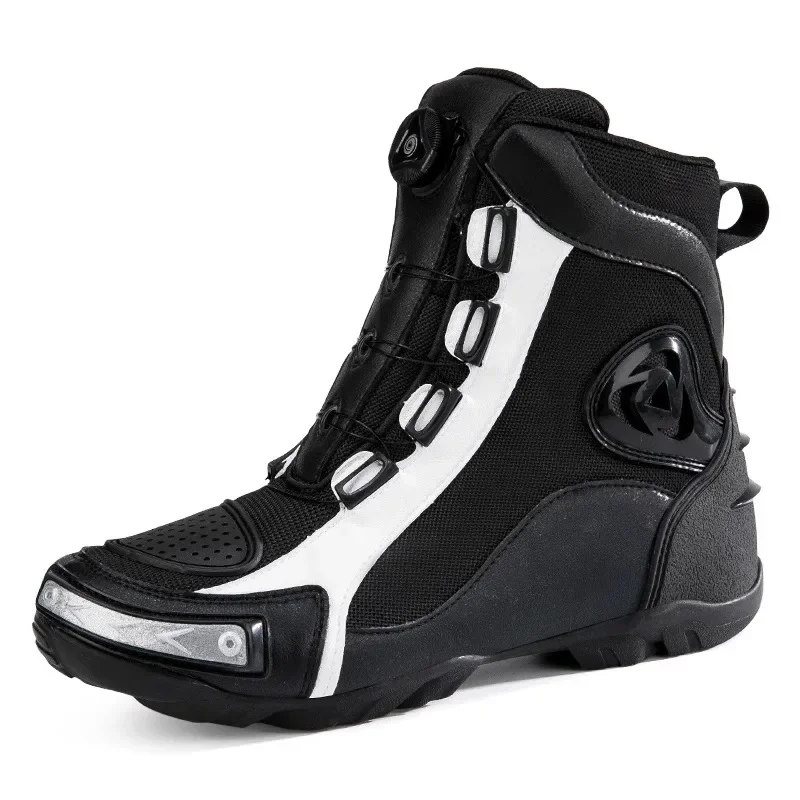 أحذية الدراجات النارية للفصول الأربعة أحذية ركوب الدراجات الخارجية عالية الجودة أحذية ركوب الدراجات النارية الواقية مقاس كبير أحذية ركوب الدراجات على الطرق الوعرة