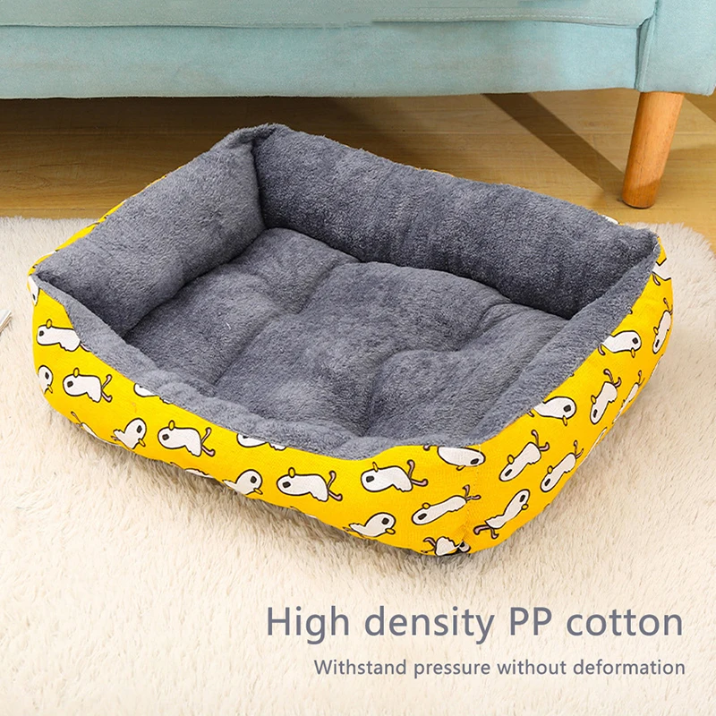 Large Dog Bed Warm Bed for Cats Sofa Dog House Thicken Cat Mat Breathable Basket for Dog Supplies