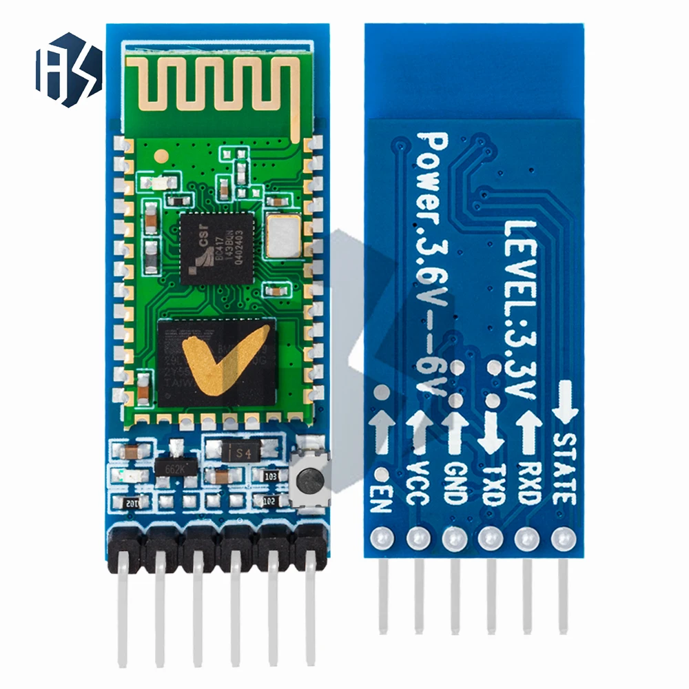 ‌HC-05  HC-06 Bluetooth 2.0+EDR Serial Module with 6-Pin/4-Pin Anti-Reverse Protection, UART TTL Interface  Auto-Pairing
