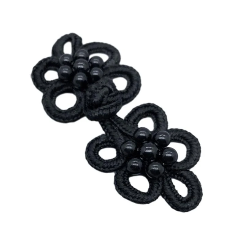 5SD Pulsanti cinesi Chiusura del nodo chiusura cucire cinque foglie abbigliamento fai -da -te