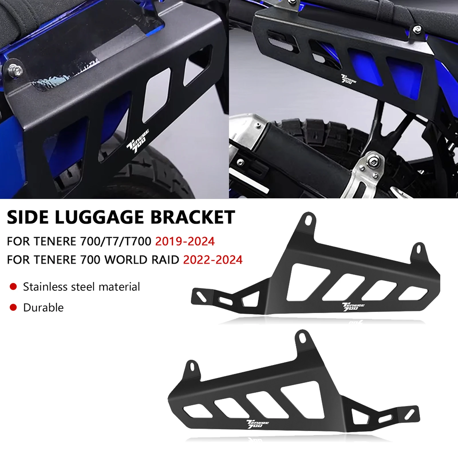 

Для боковых багажников, опорный кронштейн для седельной сумки Tenere 700 T7 T700 2024 2019-2023 Tenere 700 World Raid 2022-2024