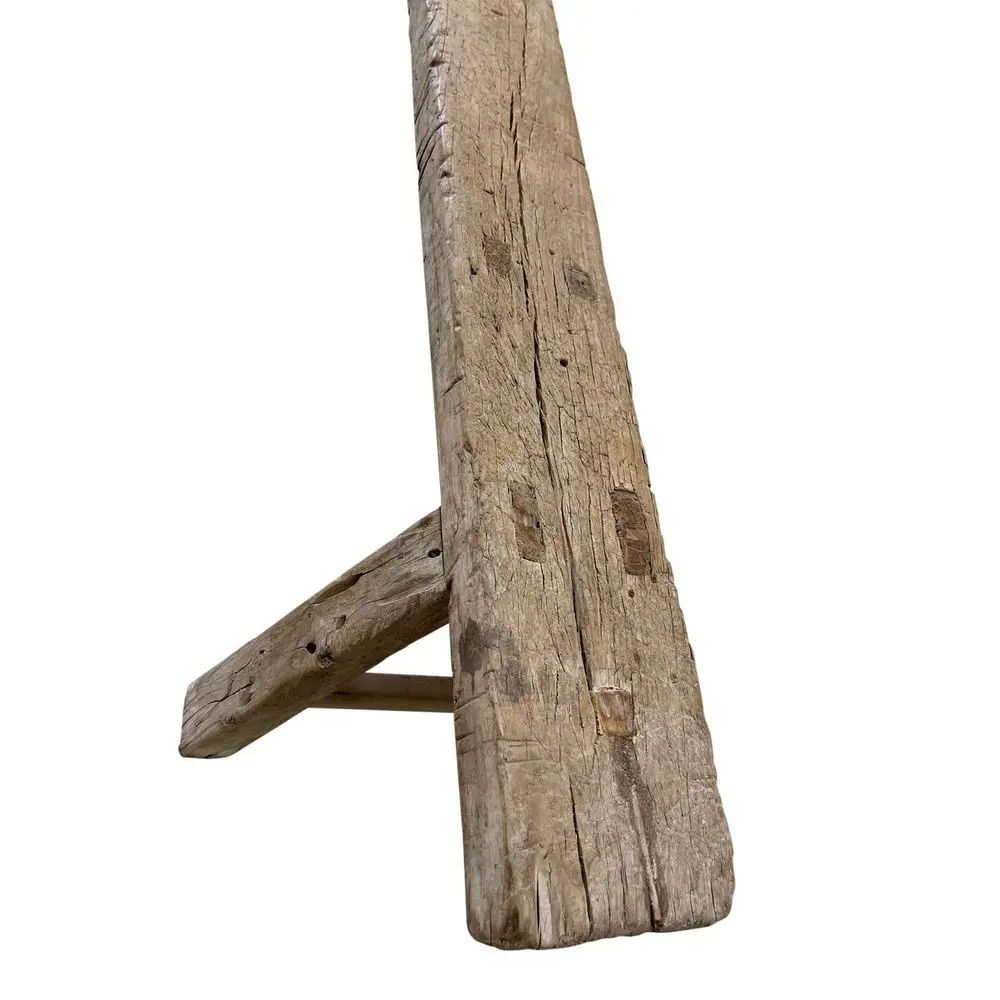 

Vintage Reclaimed Wooden Noodle Bench, 67 ft Long, Handcrafted Rustic Solid Wood Bench, Perfect for Both Indoor and Outdoor, Be