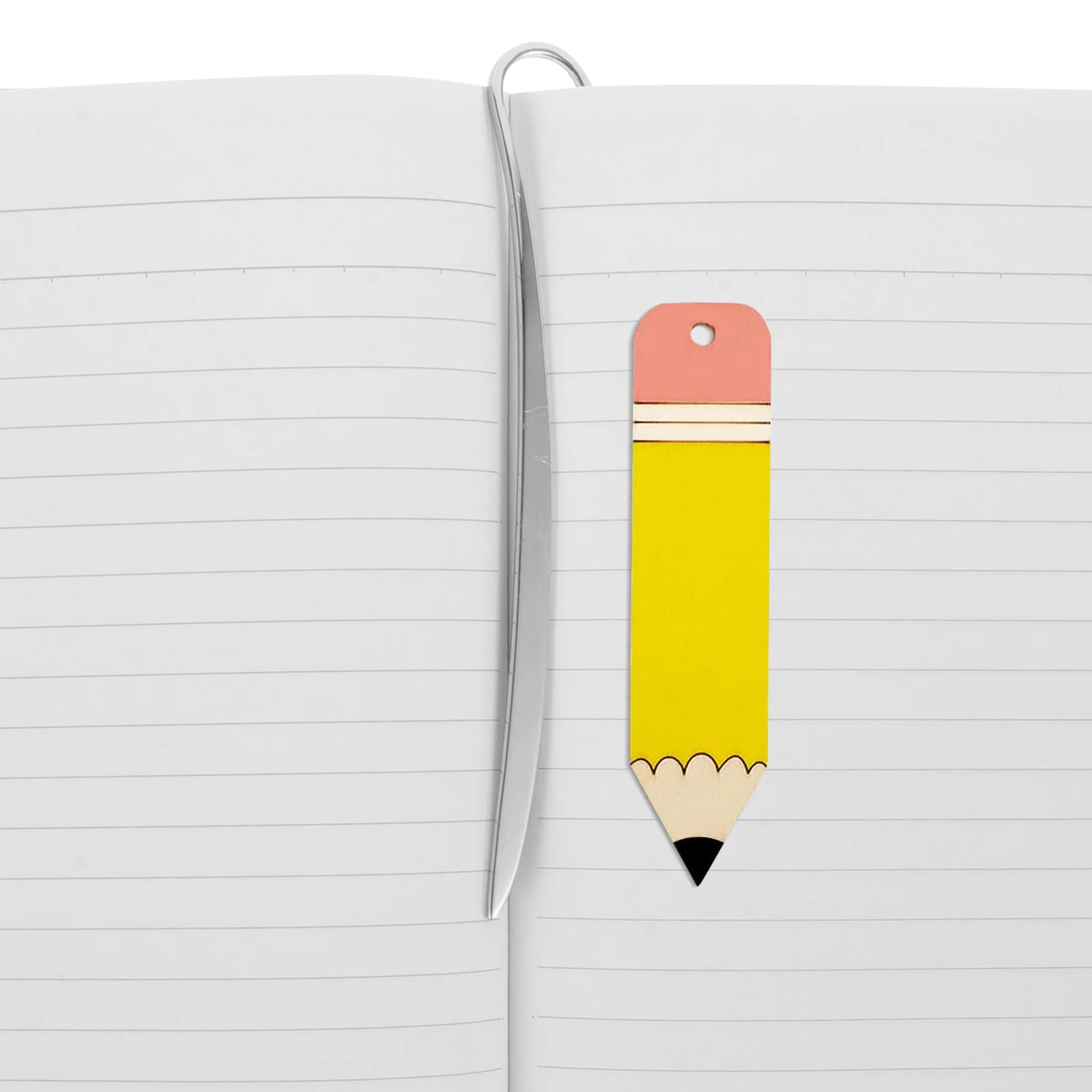 

3Sets DIY Wooden Tags Blank Bookmarks Unfinished Craft Pencil Classroom Decorations Wood Cutouts Bookmark Blanks