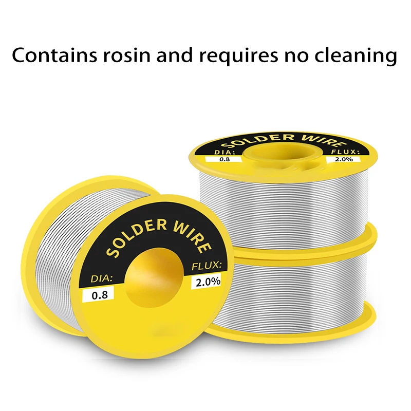 100G Solder Wire Rosin Core Tin Solder Wire Soldering 2.0% Flux Iron Wire Reel Diamater 0.3~1.8mm Xiaohuangren Brand