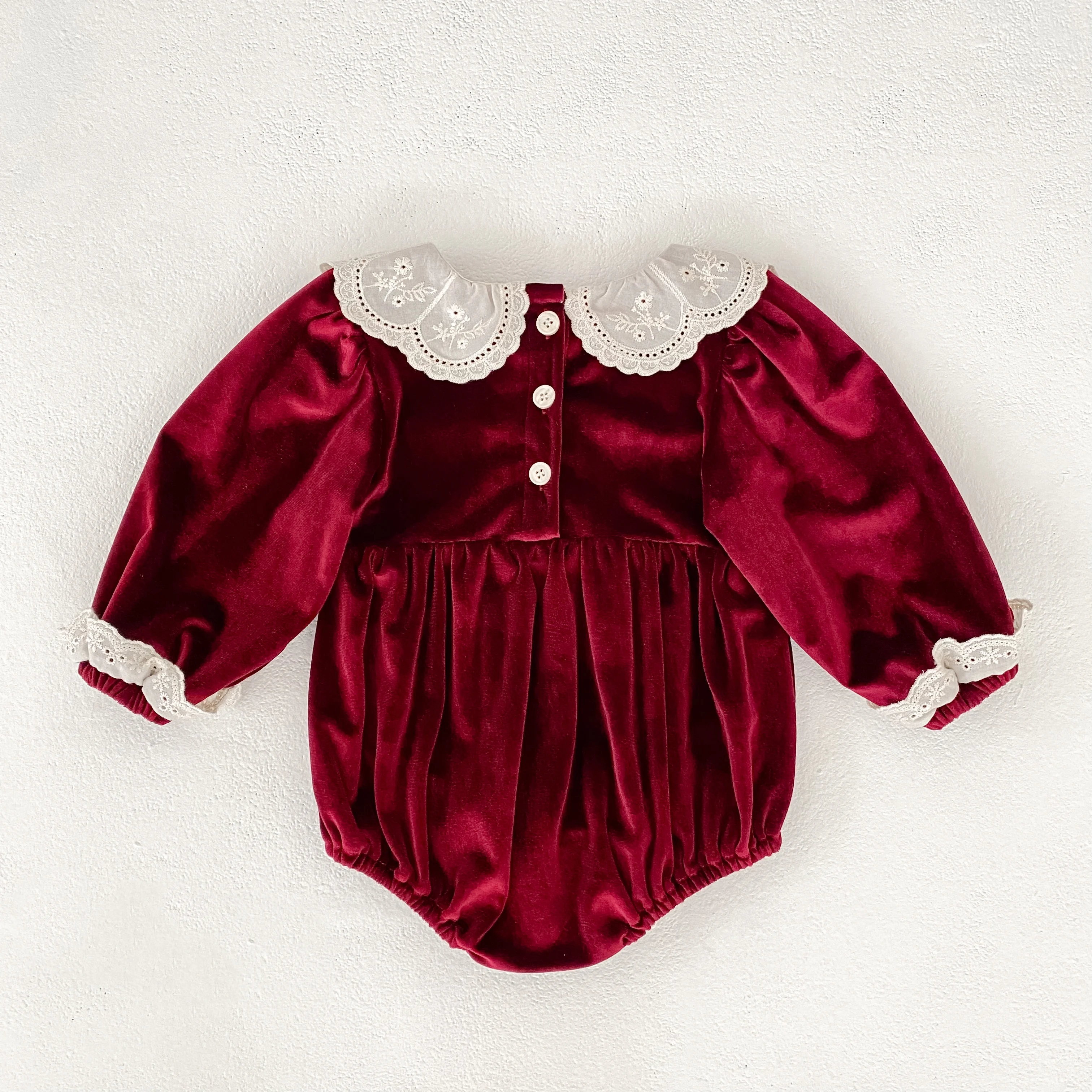 2023 Weihnachten 0-24 M Baby Mädchen Overall Casual Bogen Gestickte Lange Ärmel Neugeborenen Strampler Weihnachten Party Kleinkind nette Kleidung – Detail 19