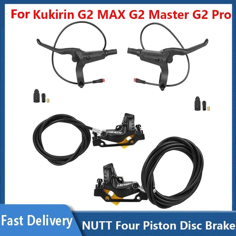 

NUTT 4 Piston Brake For Kukirin G2 MAX G2 Master G2 Pro G1 Pro Electric Scooter 140 160 Hydraulic Disc Brakes