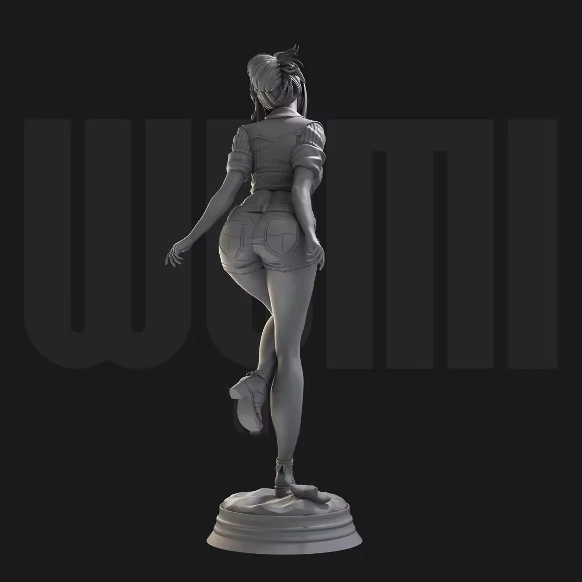 Resin Model Figure, 1/24 Scale Lovely Tifa Two Versions, GK, Unassembled and Unpainted Kit, 3D DIY Toy