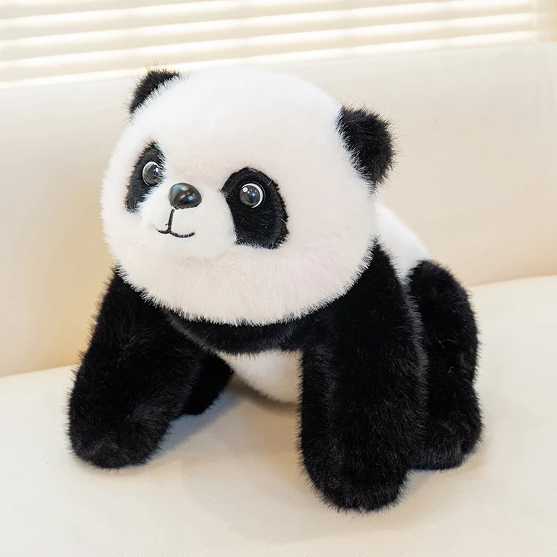 Kawaii Dierenkussen Bankkussen Gevulde Zachte Pop voor Verjaardag Valentijnsdag Cadeau 1Pc 30/40CM Mooie Liggende Panda Hond Knuffel