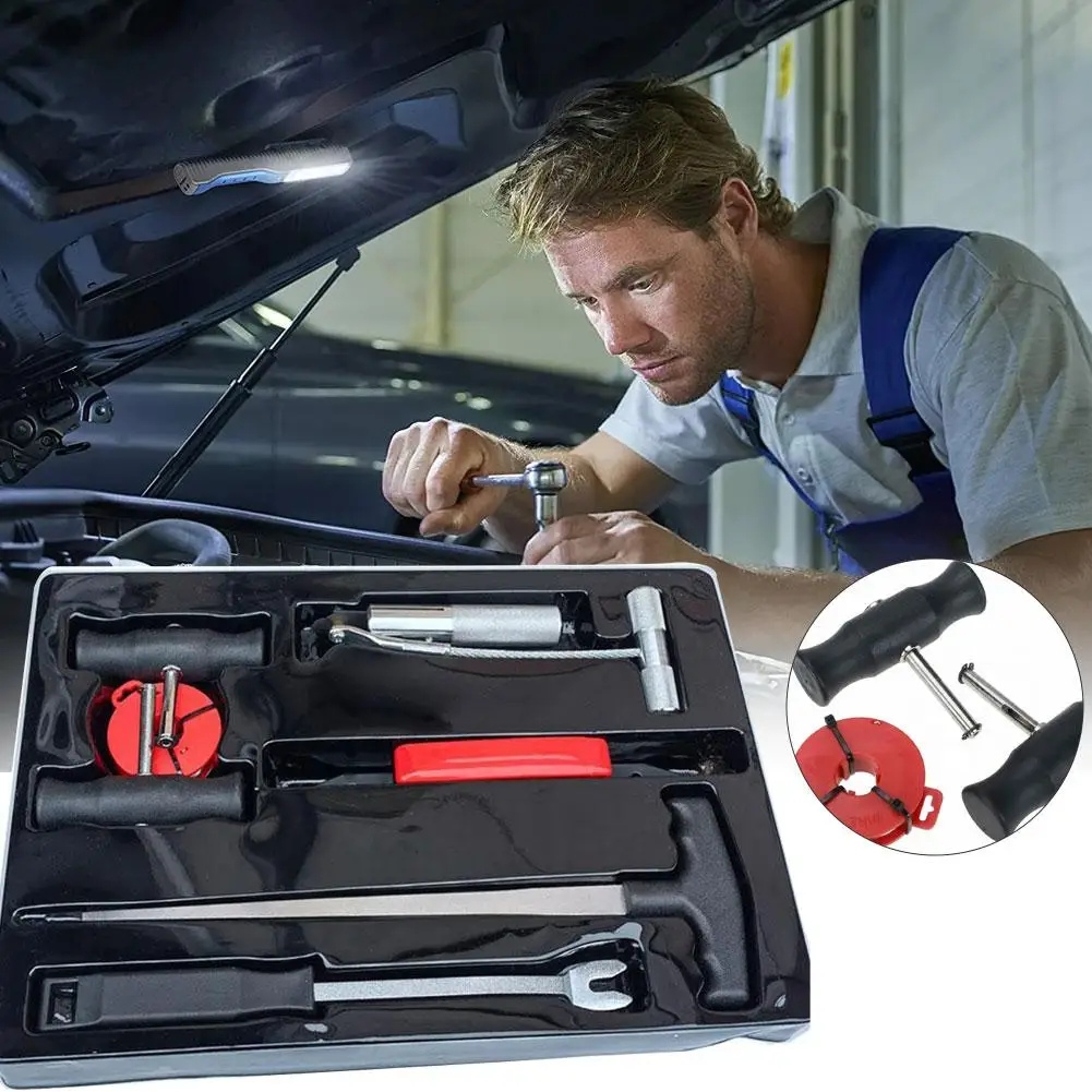 

1Sets Car Glass Windshield Removal Tool Car Window Glass Glass Repair Single Parts Kit Knife Removal Hand Puller W6R1