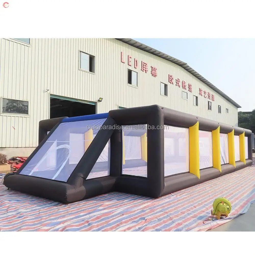 広州工場直販 商業用屋外インフレータブルサッカー場 エアシール式ソープウォーターサッカーアリーナ サッカーピッチ