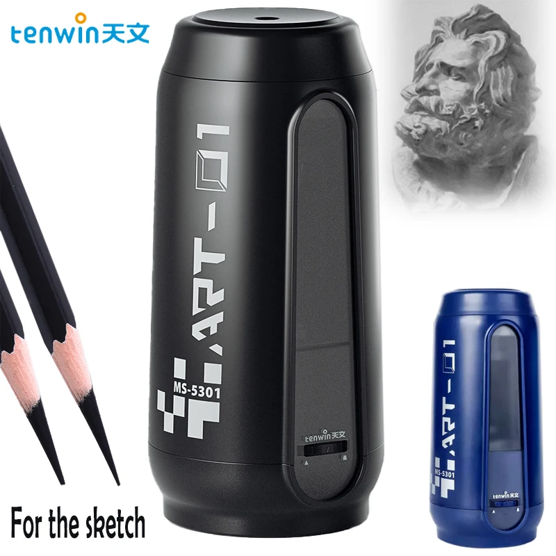 

Tenwin Fully Automatic Electric Pencil Sharpener USB Charging Fast Sharpen Colored Sketch Pencils Student School Supplies Statio