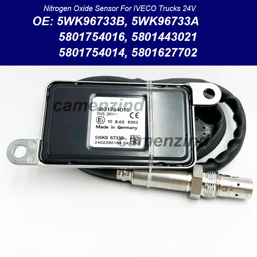

5WK96733B 5WK96733A 5801754016 5801754014 5801443021 5801627702 41271167 Nitrogen Oxide Nox Sensor For IVECO Trucks 24V