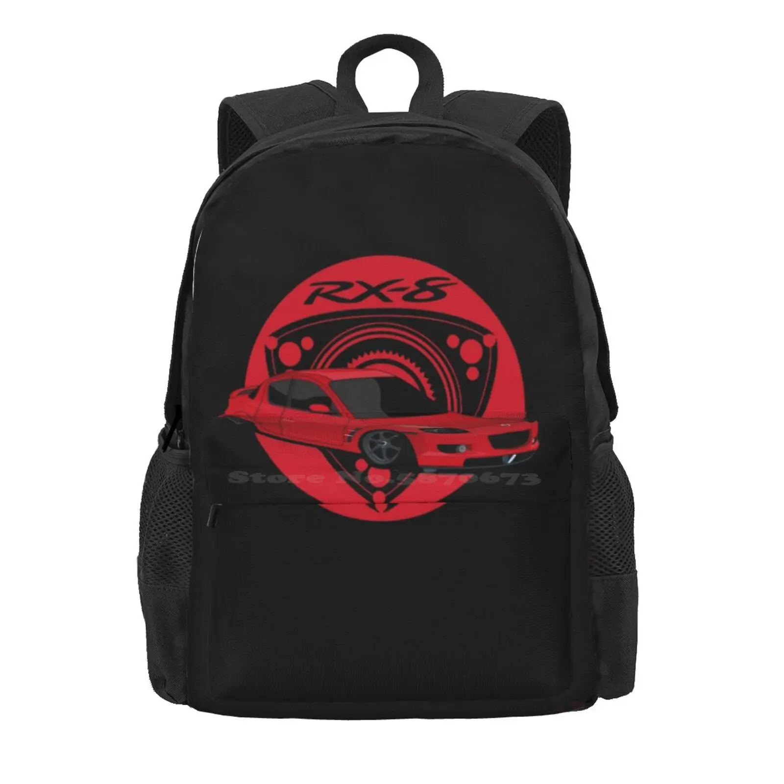 Rx-8 Rotary Red Hot Sale Schoolbag Backpack Fashion Bags Rotary Jdm Rx 7 Wankel Rx8 Drift Cars Engine Turbo Rx 8 Racing Rotor