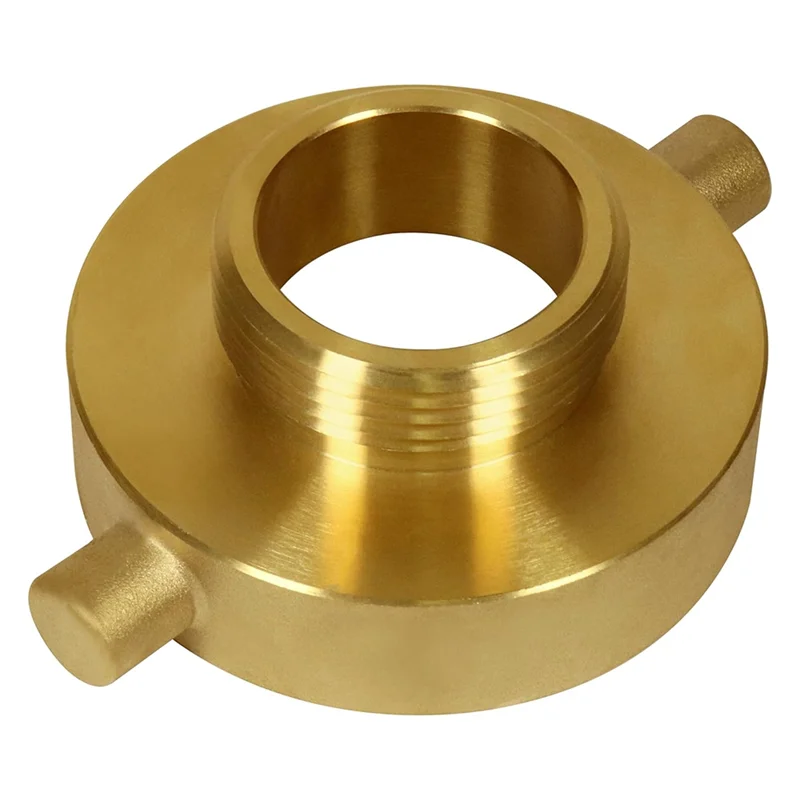 ABDJ-2-1/2In NST/NH Vrouwelijke X 1-1/2In NPT Mannelijke Brandkraan Adapter, Brandkraan Slang Adapter Messing Brandapparatuur Voor Hydrant