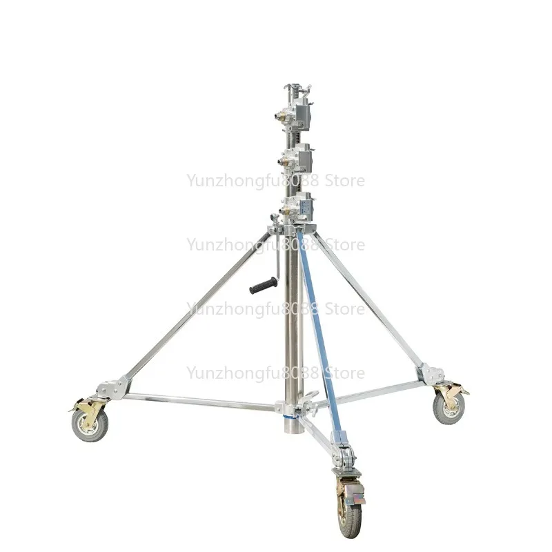 حامل إضاءة عالي التحمل من الفولاذ بطول 6 أمتار، ملحقات استوديو الصور من الفولاذ المقاوم للصدأ، حامل ثلاثي القوائم لضوء الصور #4