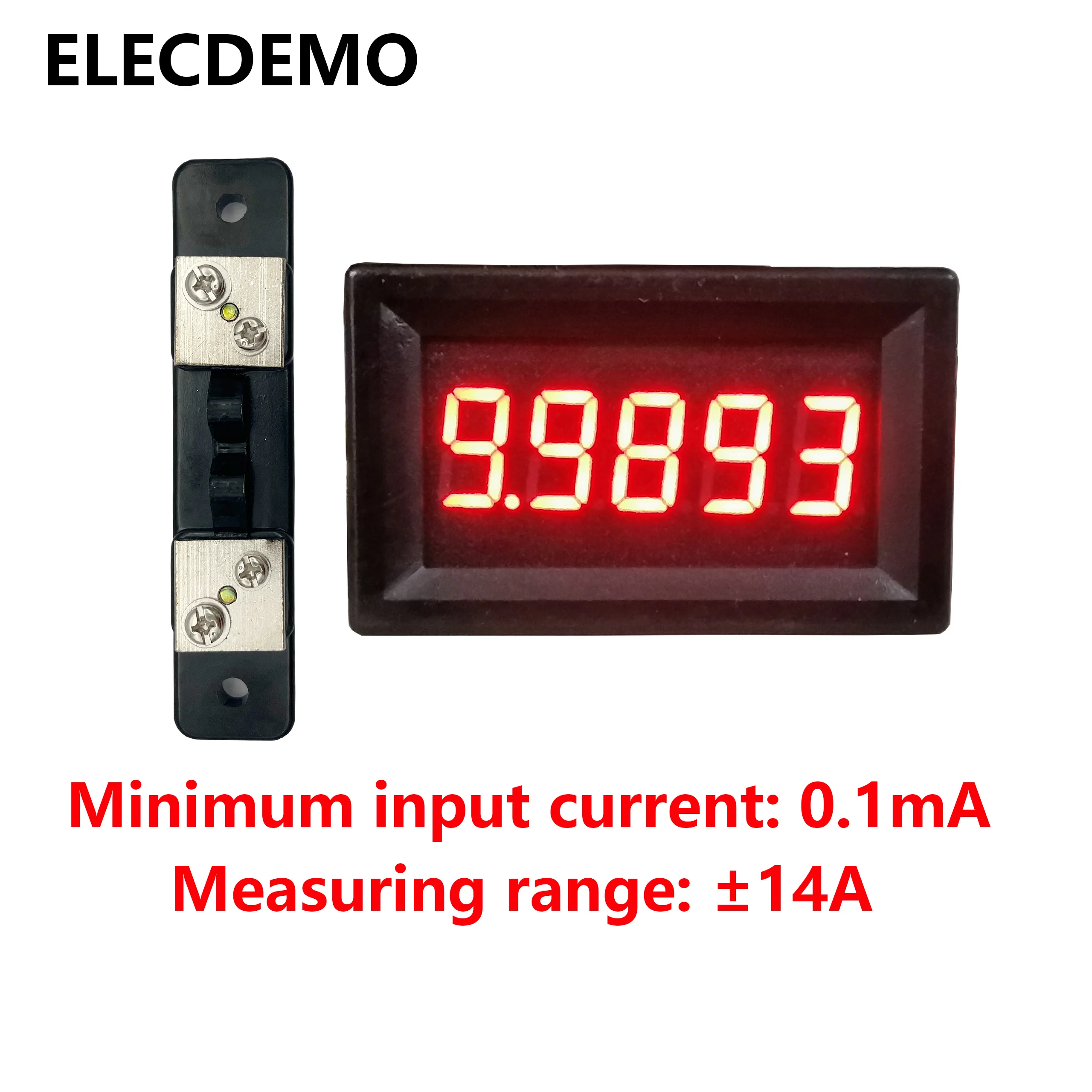 

5-digit high-precision digital display ammeter multimeter with 0-14.000A positive and negative current exceeding four digits