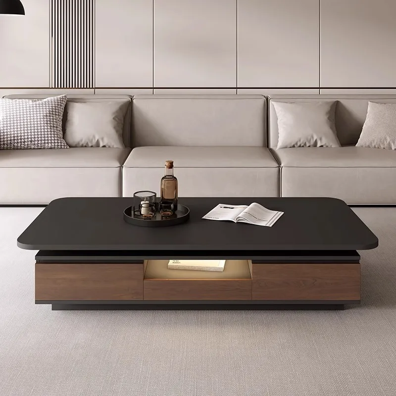 furniture solid wood coffee table living room household small apartment Italian suitable for Style decoration