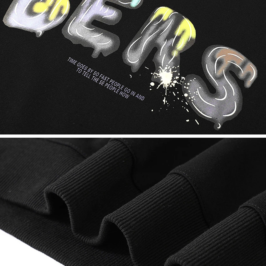 11XL Plus Size Sweatshirts Men Streetwear Spring Autumn Fashion Print Sweatshirt Male Big Size Pullover