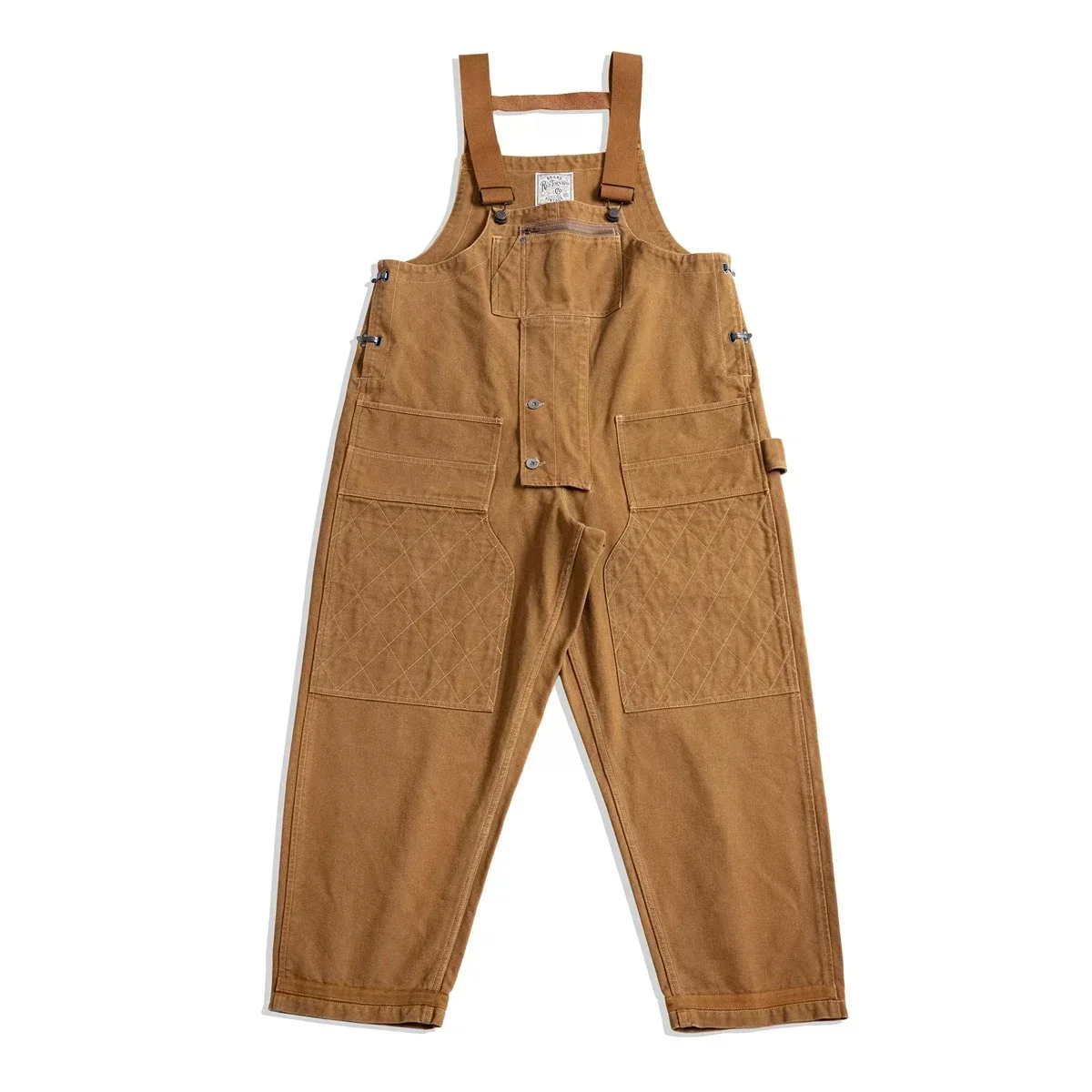 

Red Tornado Men's Heritage Duck Bib Overalls Relaxed Fit Carpenter Dungarees Work Pants