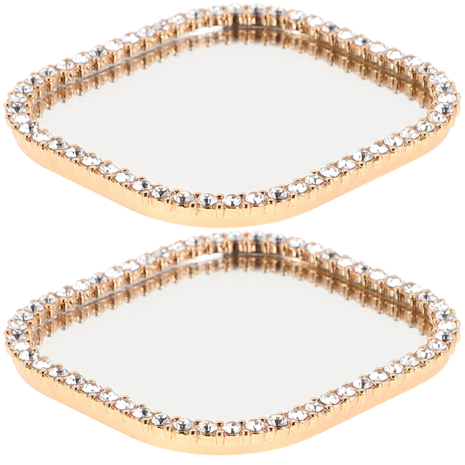 2 قطعة مرآة ماكياج ذاتية اللصق مائي ل جراب هاتف صغير محمول عصا على مرآة ملصق لتقوم بها بنفسك جراب هاتف ملحقات للتزيين