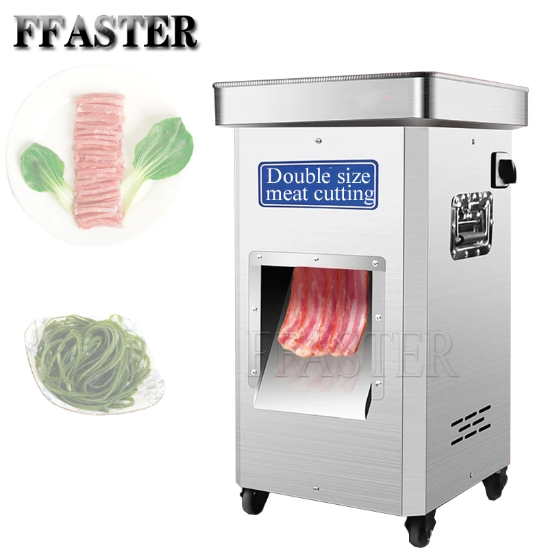 

Commercial Meat Slicer Stainless Steel Electric High-Power Fresh Meat Cutting Machine Knife Set is Easy To Disassemble