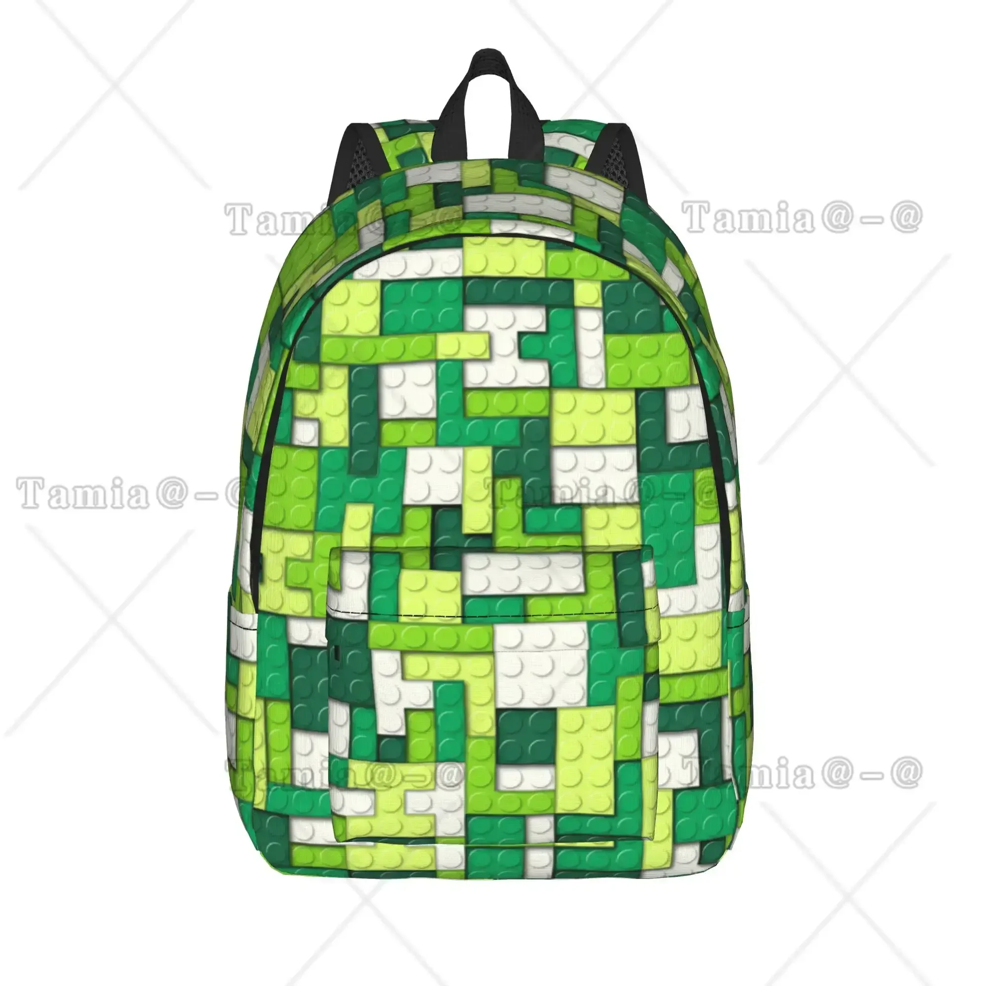 Pixel Mosaic Texture Backpack  University Backpacks Male Kawaii High School Bags Colorful Breathable Rucksack