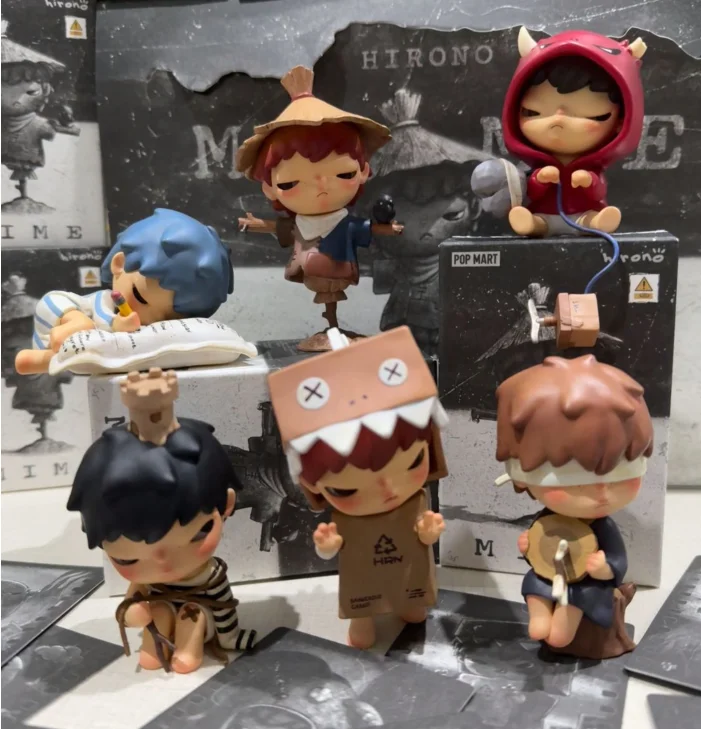 Echte Hirono V4 Mime Serie Blind Box Kawaii Model Pop Action Figure Trendy Beeldje Collectie Mystery Box Kinderen Verjaardagscadeau