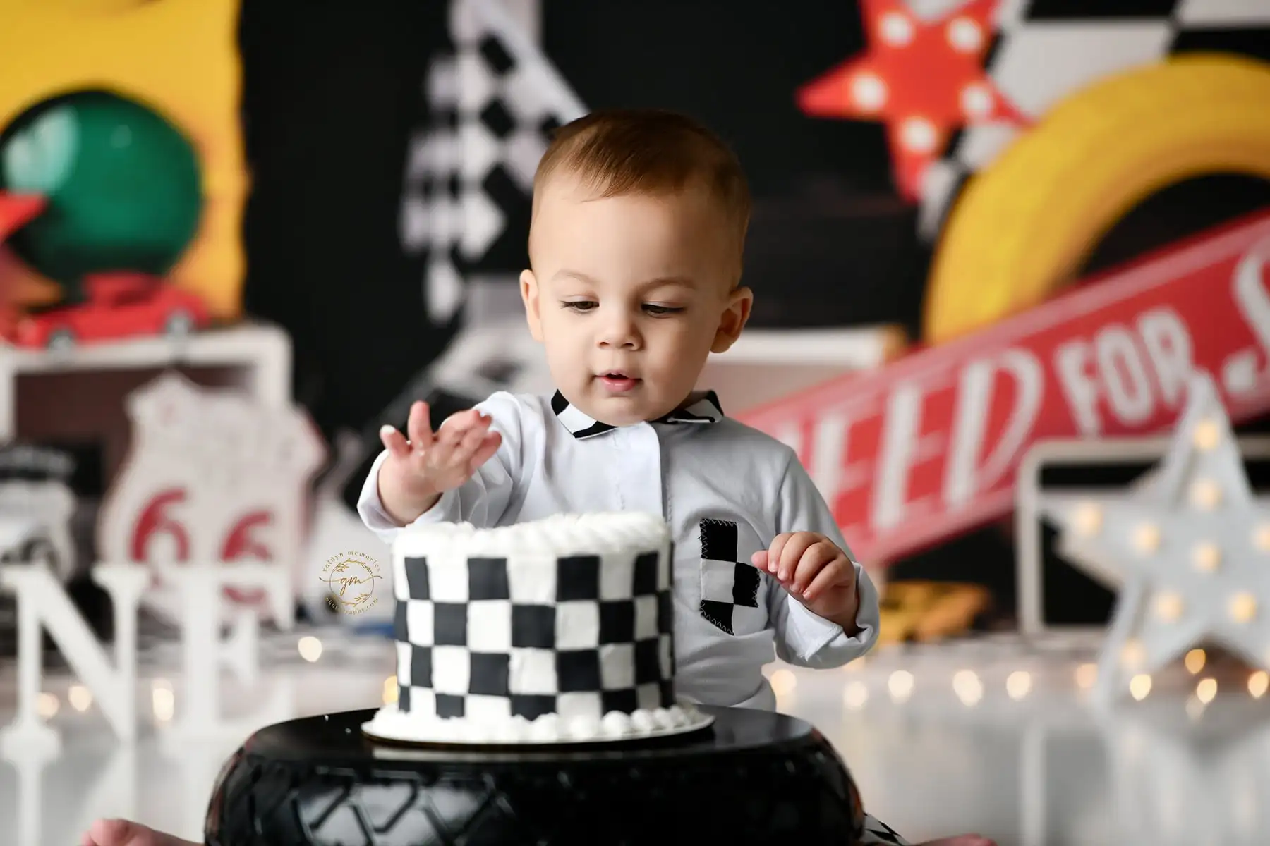 Need for Speed Car Race Backdrops Kids Boy Photography Props Birthday Cake Smash Decors Child Photocall Backgrounds