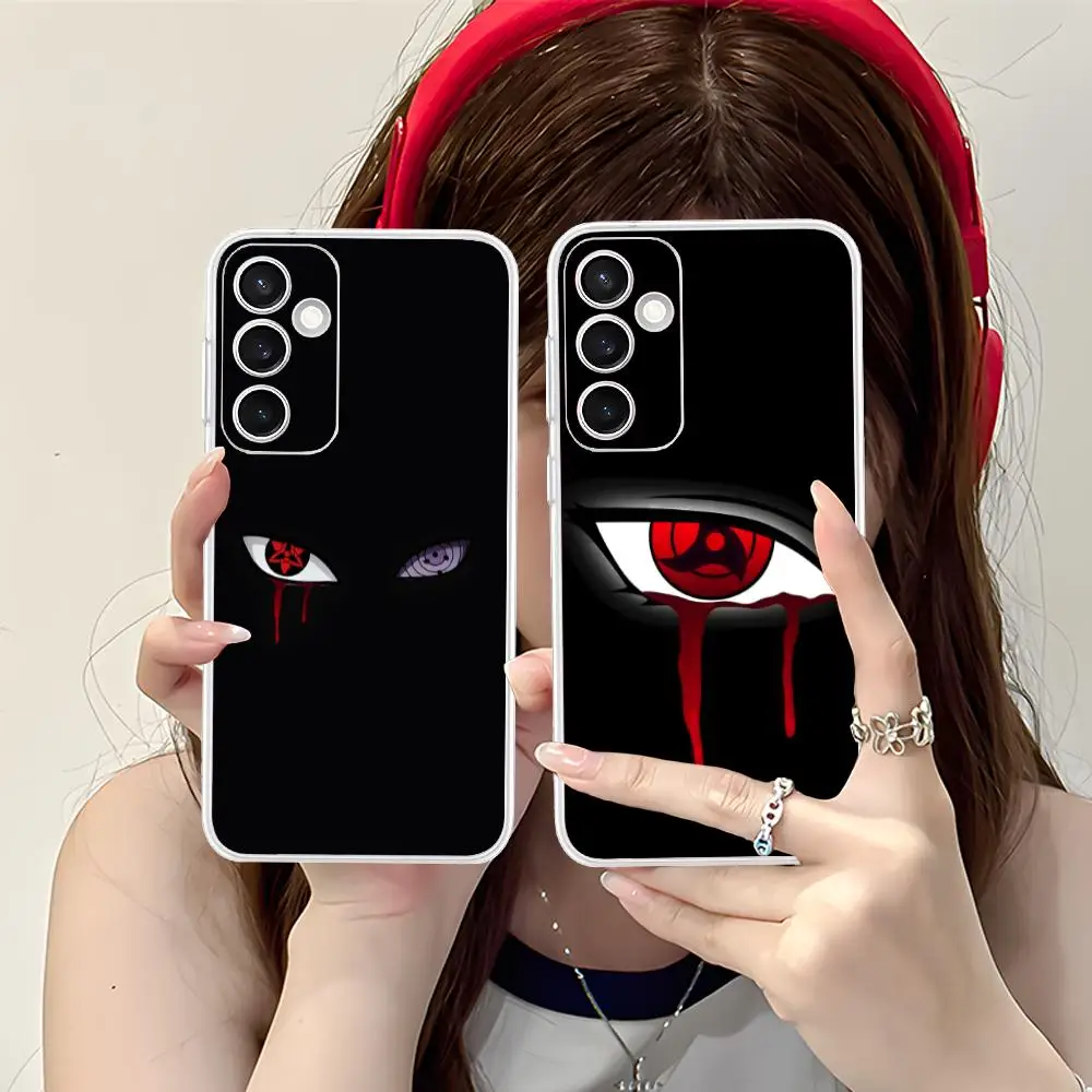 

Чехол для мобильного телефона Anime Eyes для Samsung Galaxy S25 S24 S23 S22 S21Plus FE, ультра прозрачный цветной чехол, красивые мобильные телефоны
