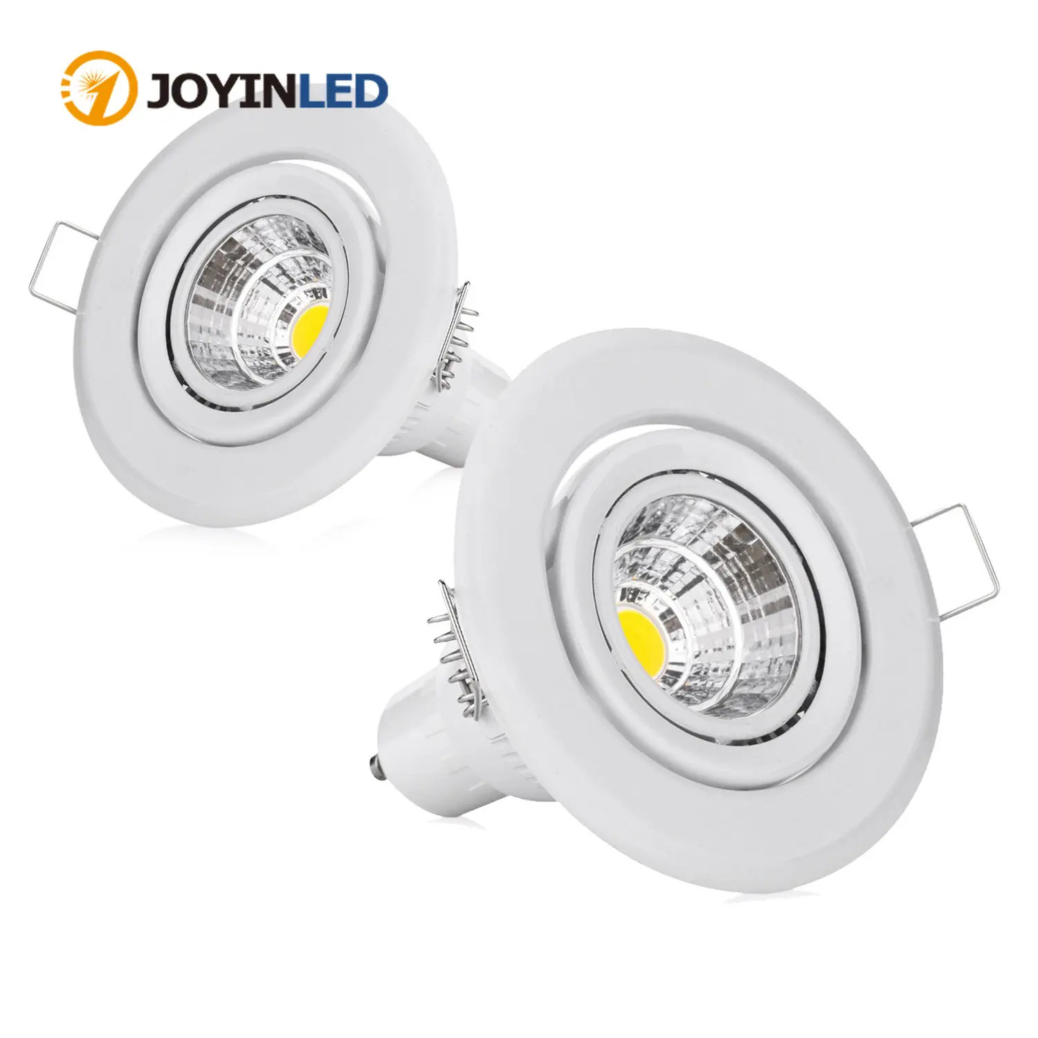 

GU10 10pcs/lot Round White Adjustable Downlight Replacement Kit MR16 GU5.3 Lampholder Downlight Fitting Frame