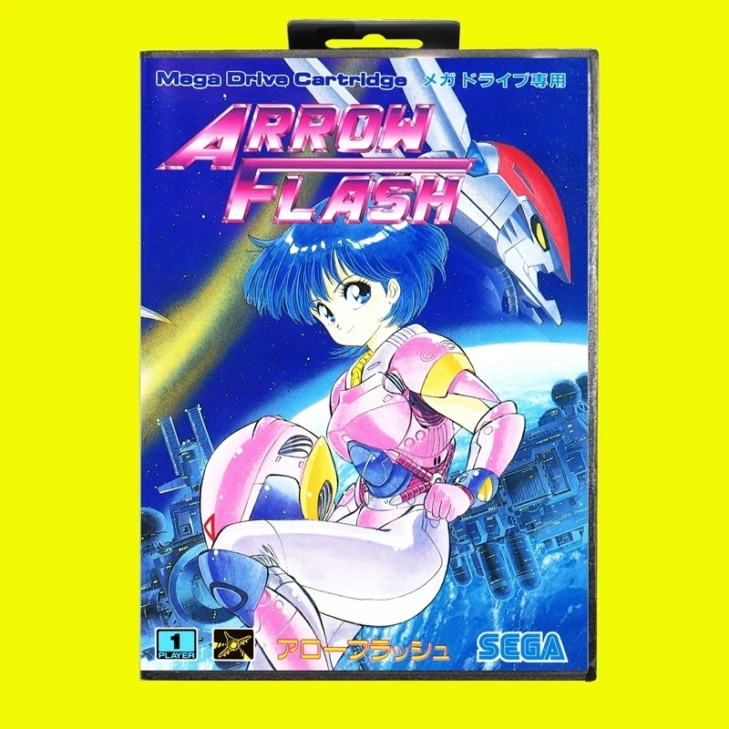 

Arrow Flash MD Game Card 16 Bit JAP Cover for Sega Megadrive Genesis Video Game Console Cartridge