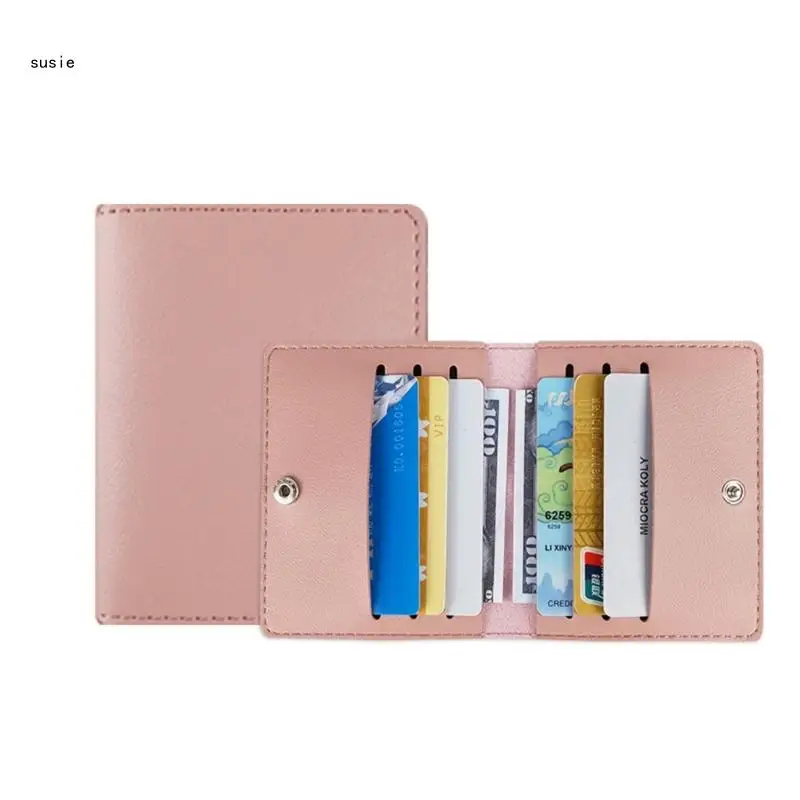 X7YA Multislot Ultra-slim Card Case Wallet Fashion Leather ID-Card Holder