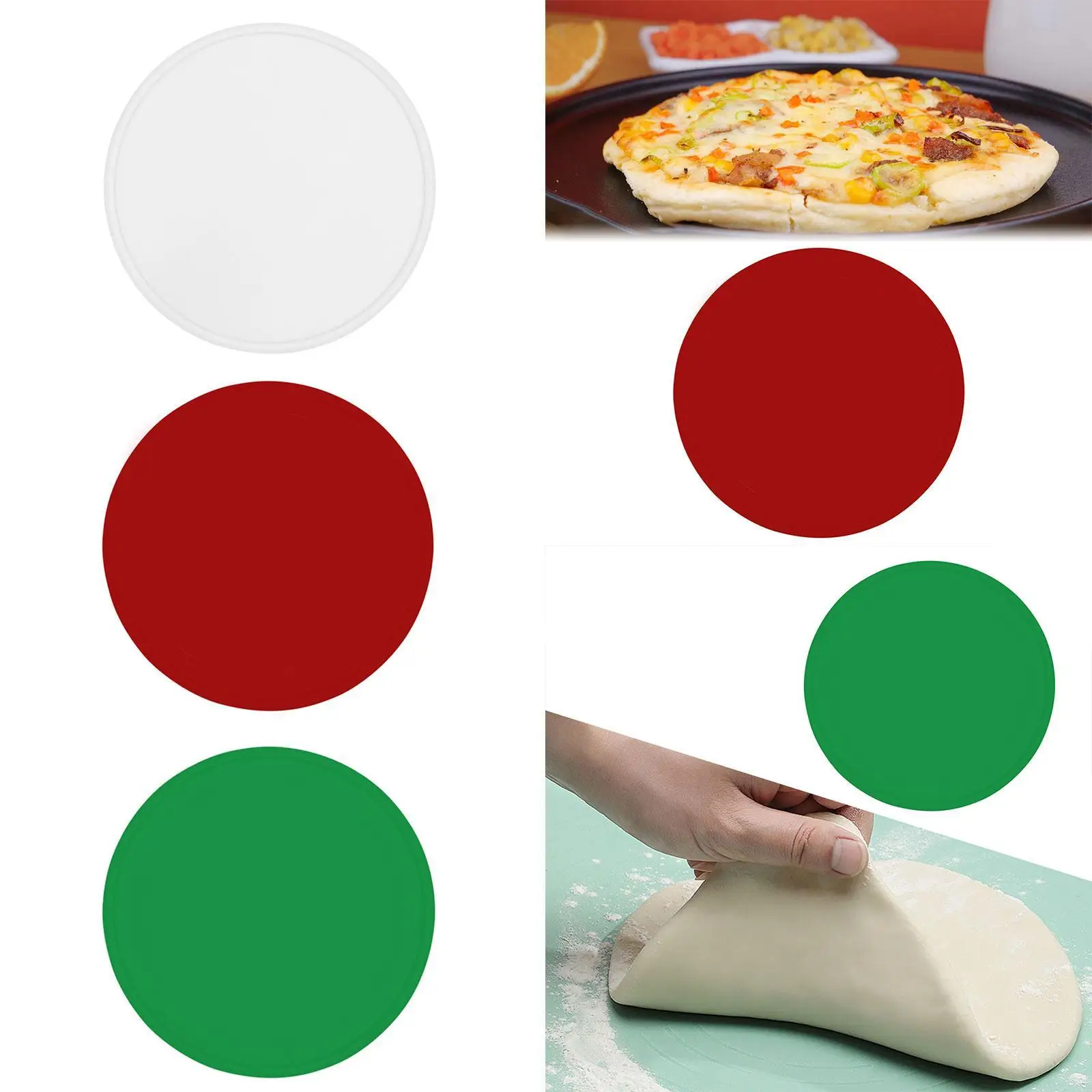

Training Silicone Pizza Training Props Sturdy Flying Pancake Kitchen Tool Chef Pizza Tools Professional 13inch Pizza Tossing