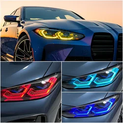 CSL Blue Yellow DRL Boards For 2021 2022 BMW M3 M4 G22 G23 G26 G80 G82 G83 420i 430i M440i i4 Laser Daytime Running Light Red