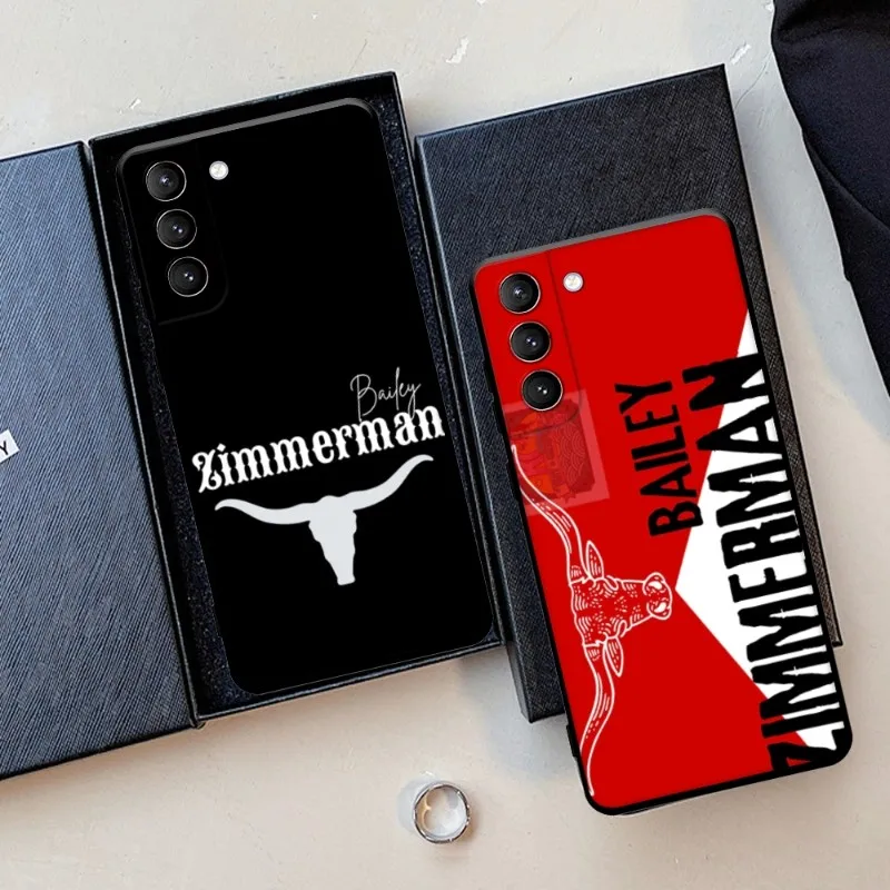 american singer Bailey Zimmerman Phone Case For Samsung S22 S21 S20 Pro Plus S10 S9 8 Note 20 10 9 Ultra Phone Bumper Covers