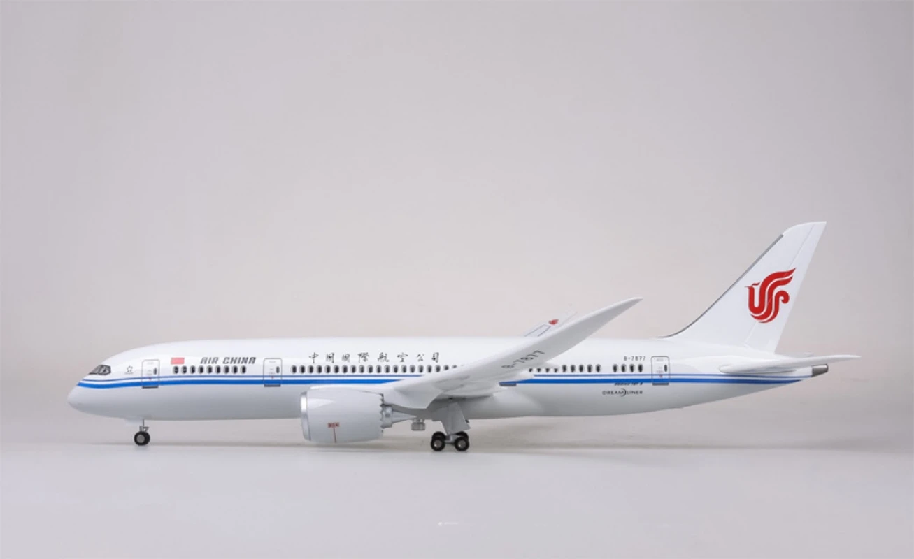 لعب الطائرات للأطفال B787 الصين نموذج طائرة جنوبية دييكاست الراتنج البلاستيك 47 سنتيمتر مقلد الديكور الحلي #2