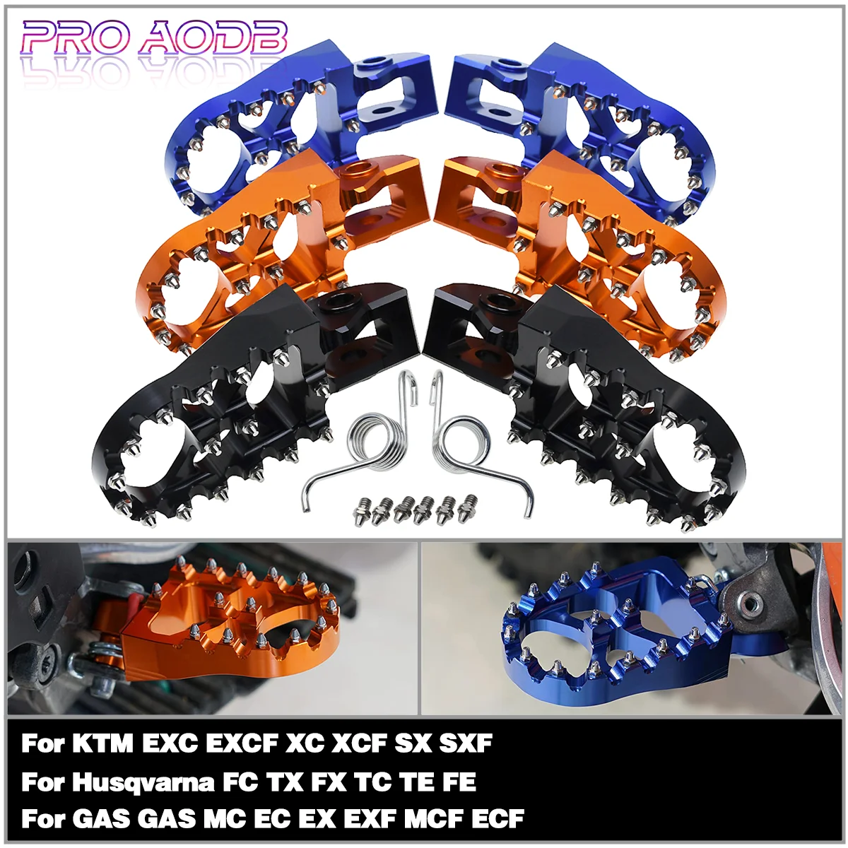 

Motocross Forge Footrest Footpegs Foot Pegs Pedal For KTM 85 125 150 250 300 350 450 SX SXF XC XCF EXC EXCF For Husqvarna GasGas