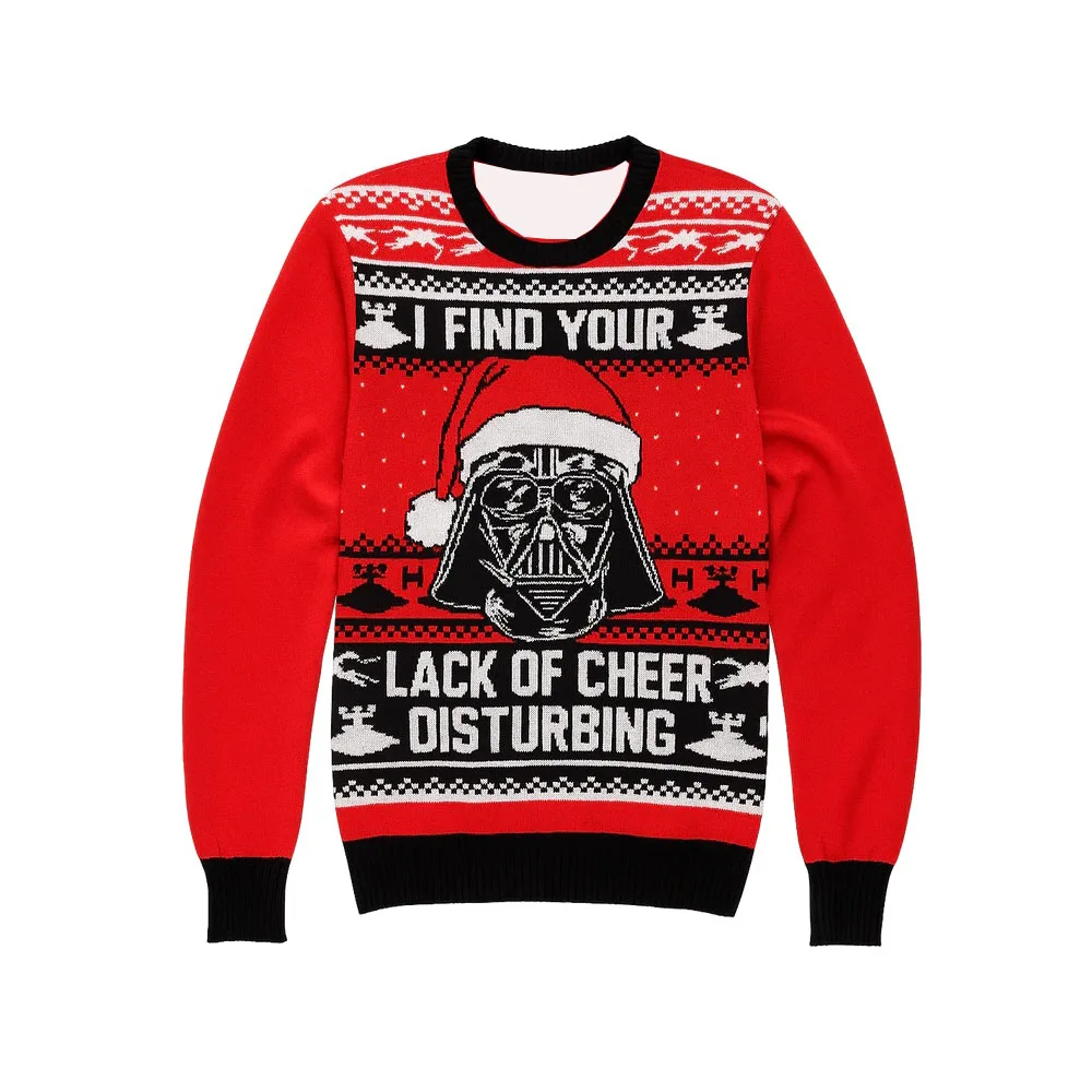 

3D printed Star Wars peripheral commercial edition Darth Vader Christmas long sleeved T-shirt fashionable quick drying