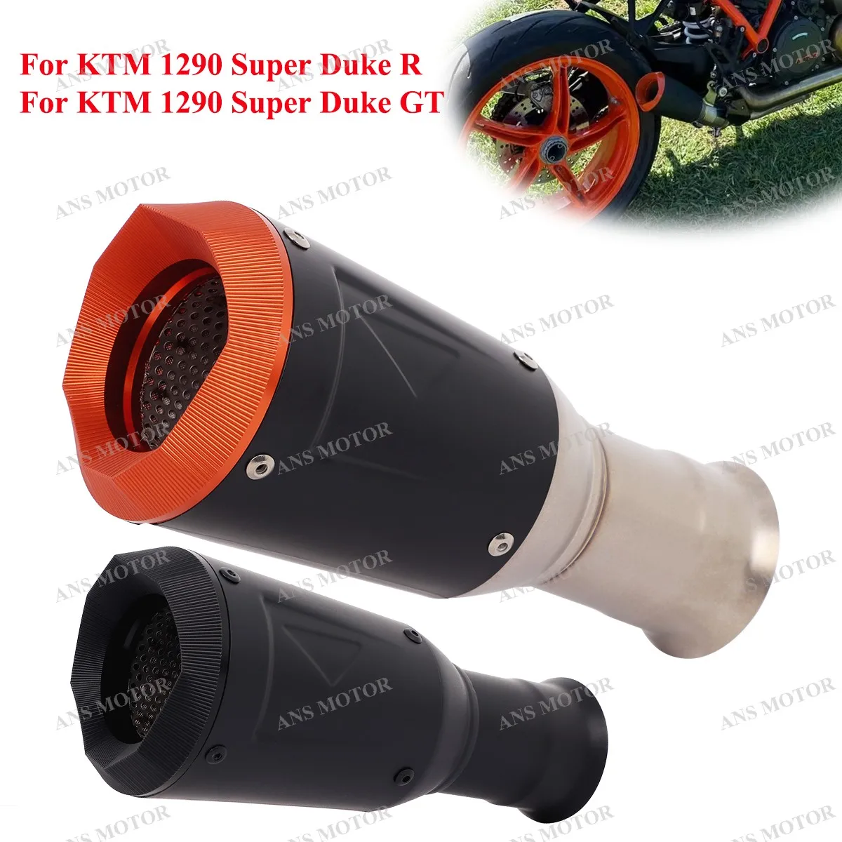 

For KTM 1290 Super Duke R 2014-2022 For 1290 Super Duke GT 17-22 Motorcycle Exhaust Escape Muffler Middle Pipe Duke Exhaust