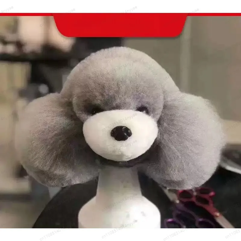 プレミアムソフトシリコン犬グルーミング練習用ヘッドモデル高品質リアルなペットスタイリングマネキン耐久性があり初心者向けに柔らかく