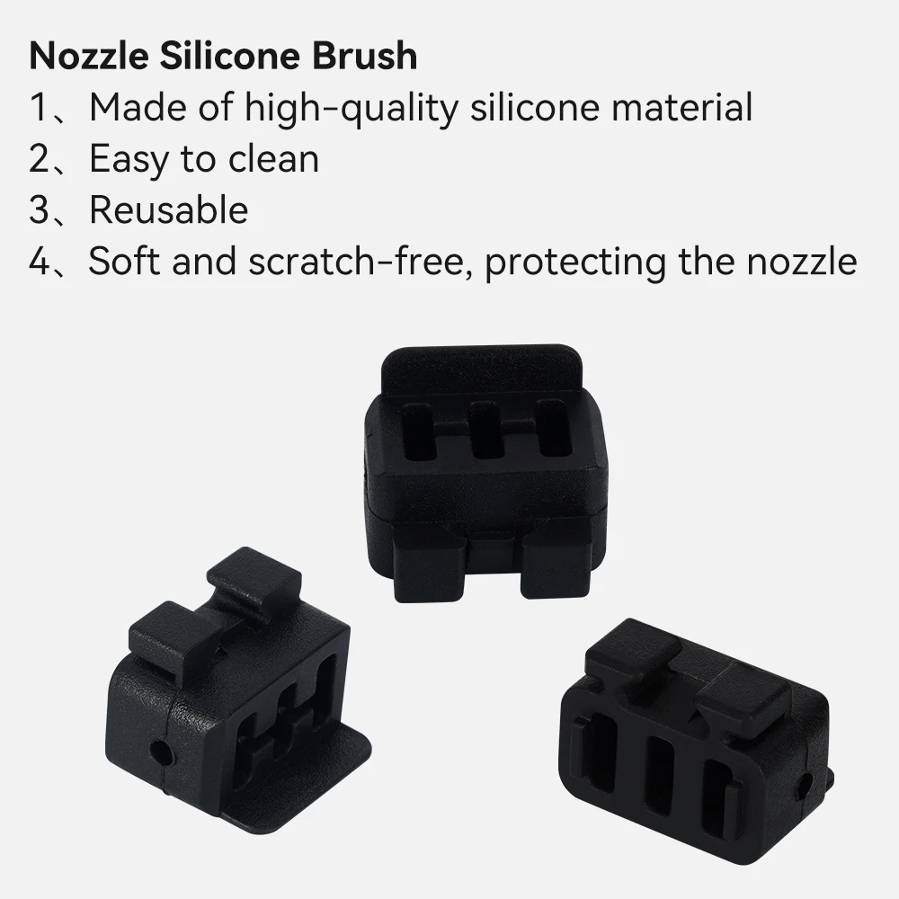 New Nozzle wiper For Bambu Lab H2D hotend 1/2/3/4/5/10pcs For Bambu Lab H2D Hotend Nozzle Silicone Brush Cleaning Tool