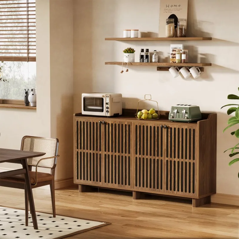 Шкаф Ssideboard Роскошный 55-дюймовый фермерский дом Кухонный шкаф для хранения Шведский шкаф Мебель