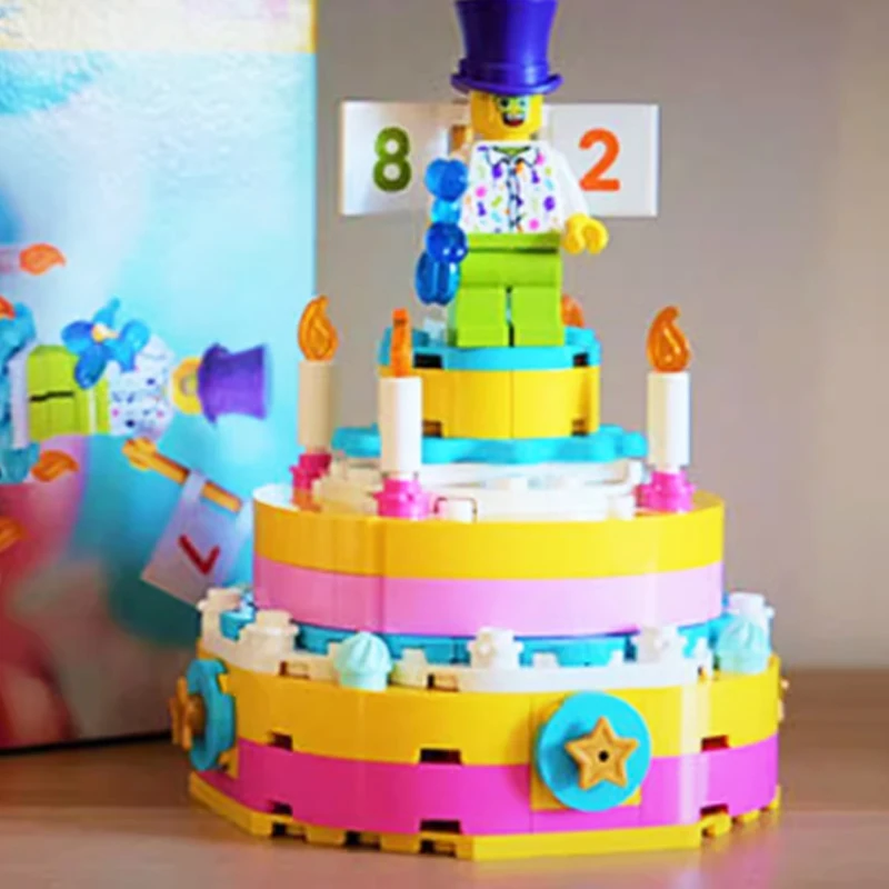 LEGO 40382 Birthday Cake, Boys and Girls, Block Toys, Children's Birthday Gifts, Children's Day Gifts