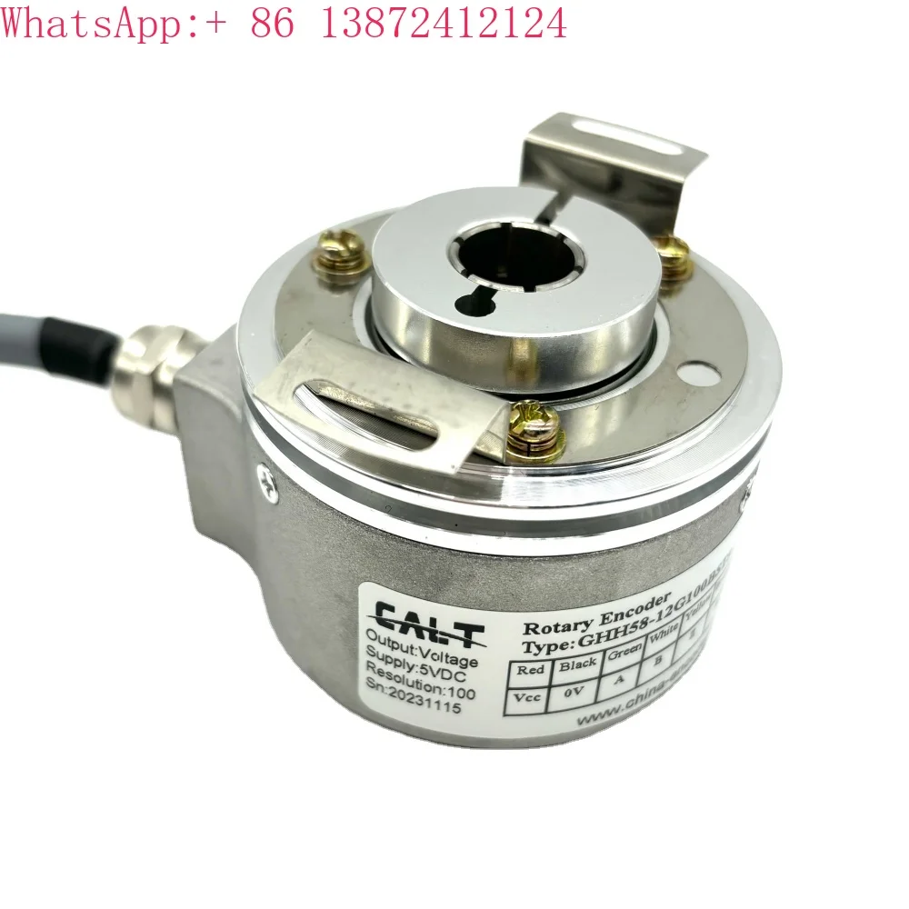 

12mm shaft GHH58-12G100BST5-16M rotary encoder for outdoor hollow shaft output 5v 100ppr