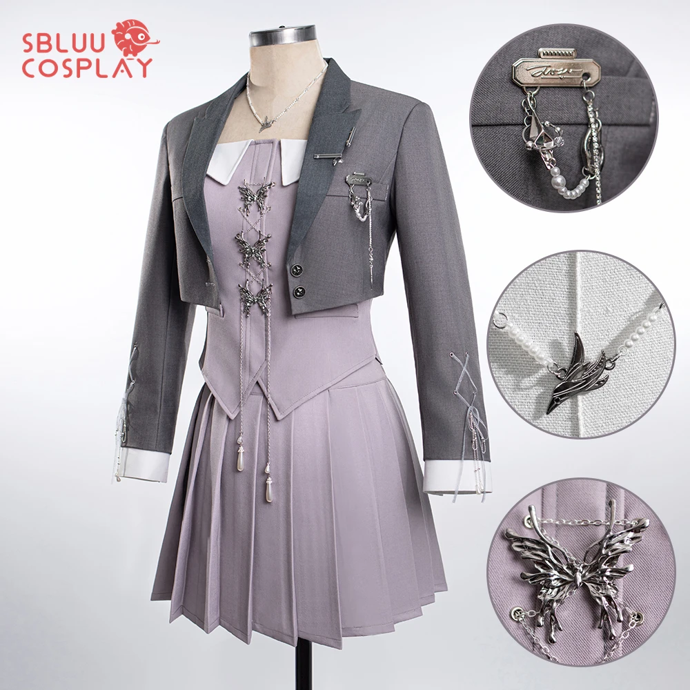 

SBluuCosplay MC Heroine Cosplay Costume Game Love and Deepspace R-Quality Gray Uniform Halloween Party