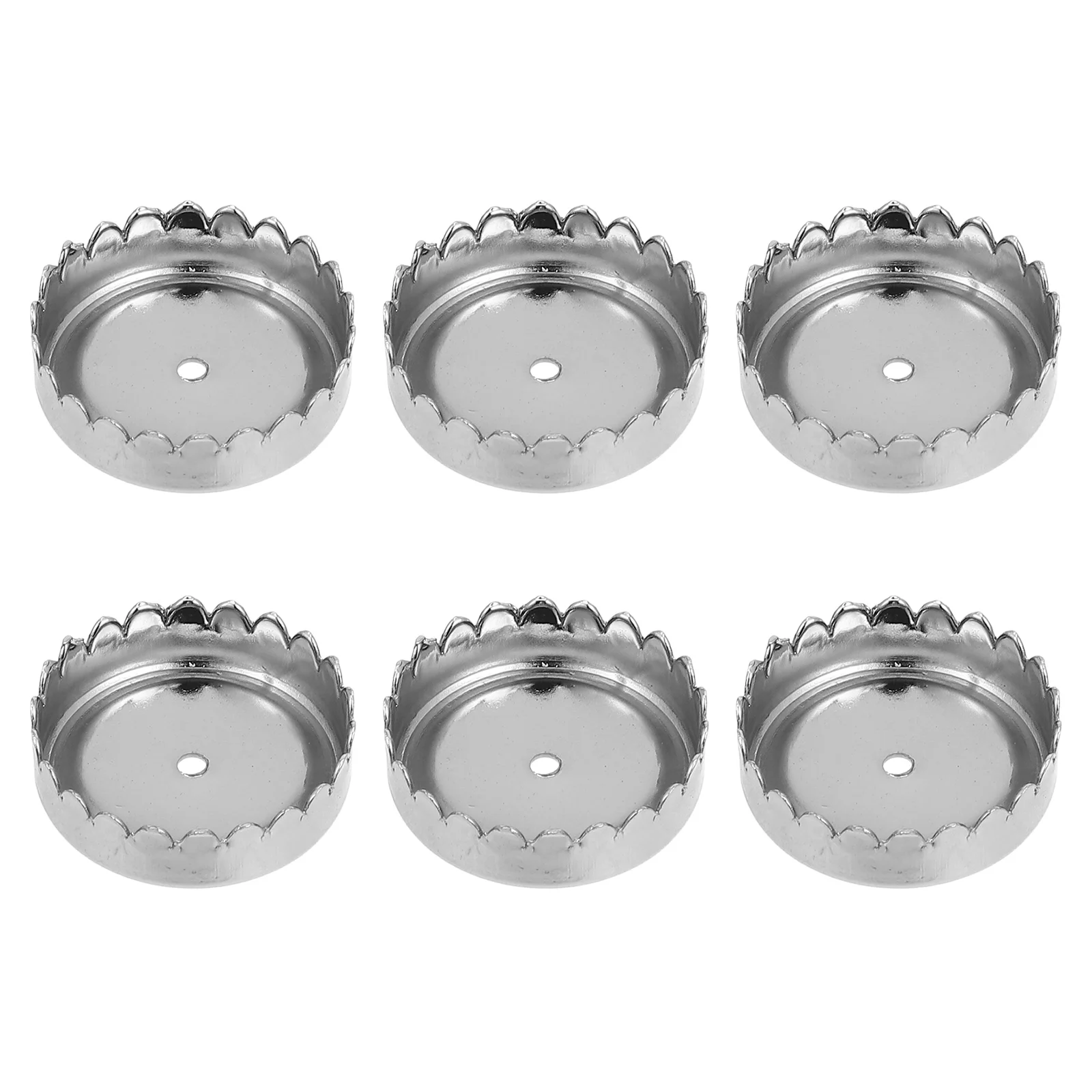 

6 Pcs Soap Bar Case Holder Cover Bathroom Rest Caps Stand Magnetic Wall-mounted Dish Supplies Silver Draining Parts