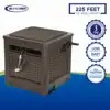 225-Fuß Smart Trak Wicker Garden Hose Reel Guide and Hideaway, Java Brown 2