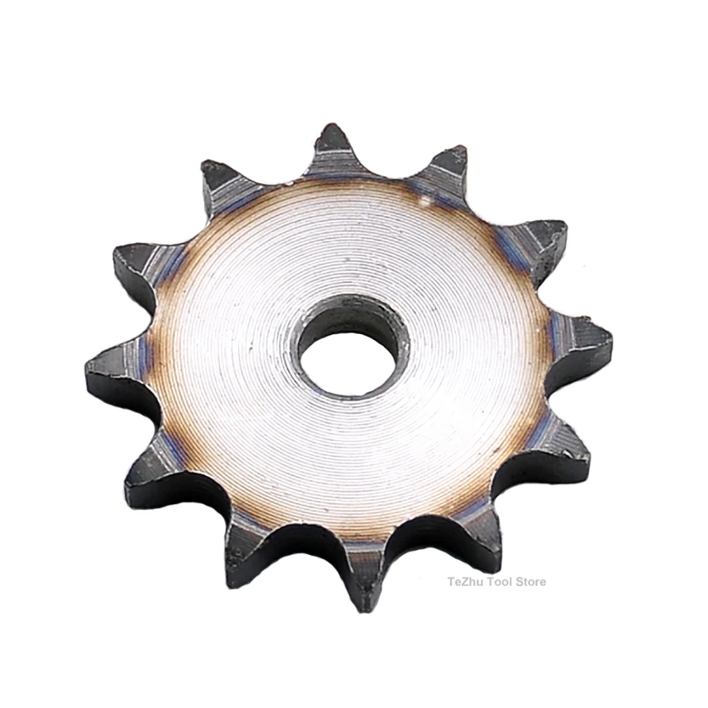 1Pcs 08B Flat Chain Gear 10 Teeth - 45 Teeth Industrial Flat Sprocket Wheel 45# Steel Tooth Pitch 12.7mm