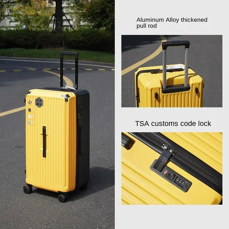 20 30 32 Inch Large Size Suitcase Rectangular Carrier-28 Inch Luggage PC Suitcases Travel Trolley Case with Five Spinner Wheels