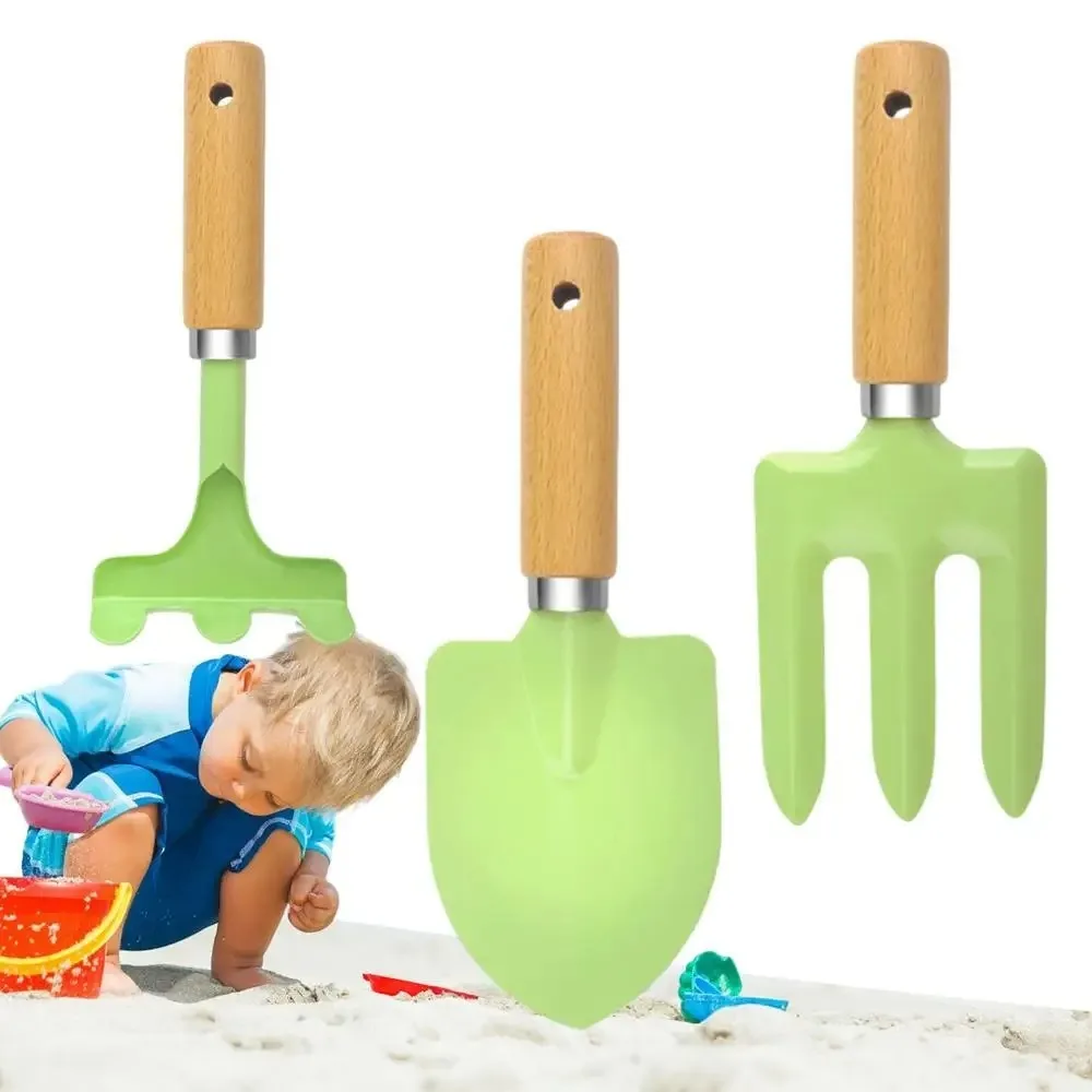 

3Pcs Candy Color Garden Tools Multifunctional Garden Tools Trowel Rake Shovel Garden Toy Gardening Hand Tools Garden